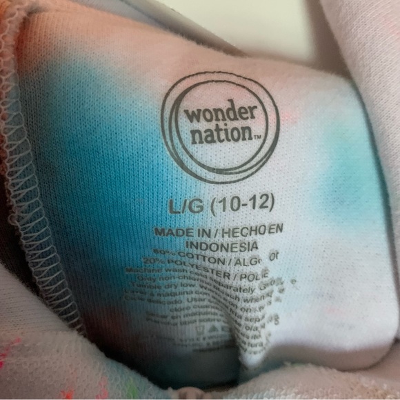 Wonder Nation Zip Front Hooded Terry Romper Swim Cover Up L - Picture 3 of 3